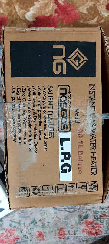 NasGas LPG instant Geyser for sale 1