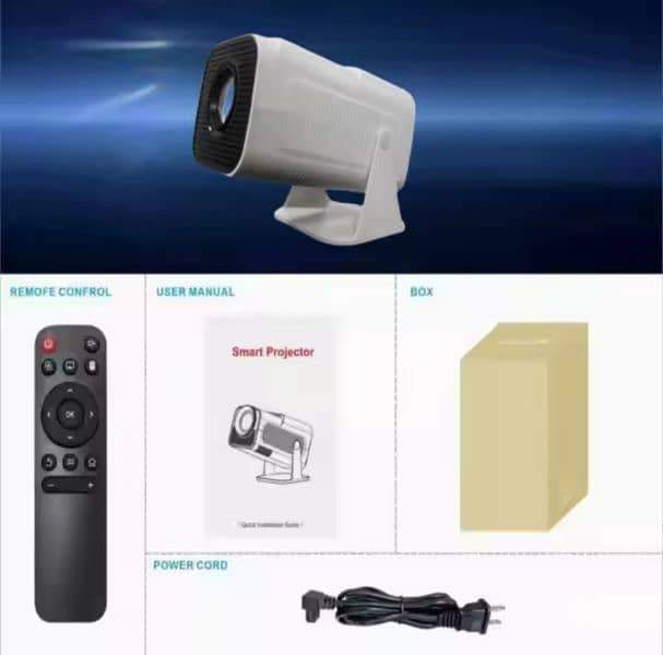 HY321 4K Android 11 Projector Native 1080P 400ANSI Dual WiFi6 BT5.0 6