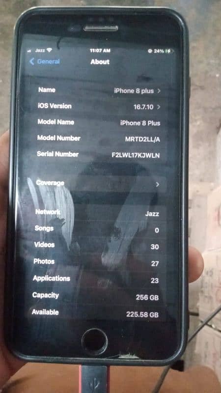 i phone 8 plus official pta approved 256gb 5