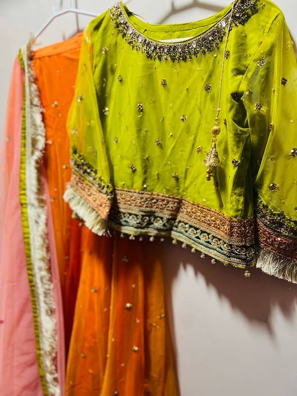 Bridal/party wear Mehndi lehnga 3