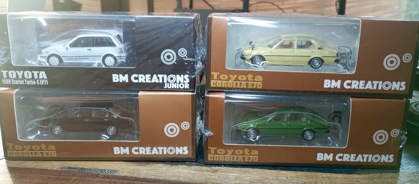 Bm Creation Diecast model 1/64 , toyota corolla and honda civic 1