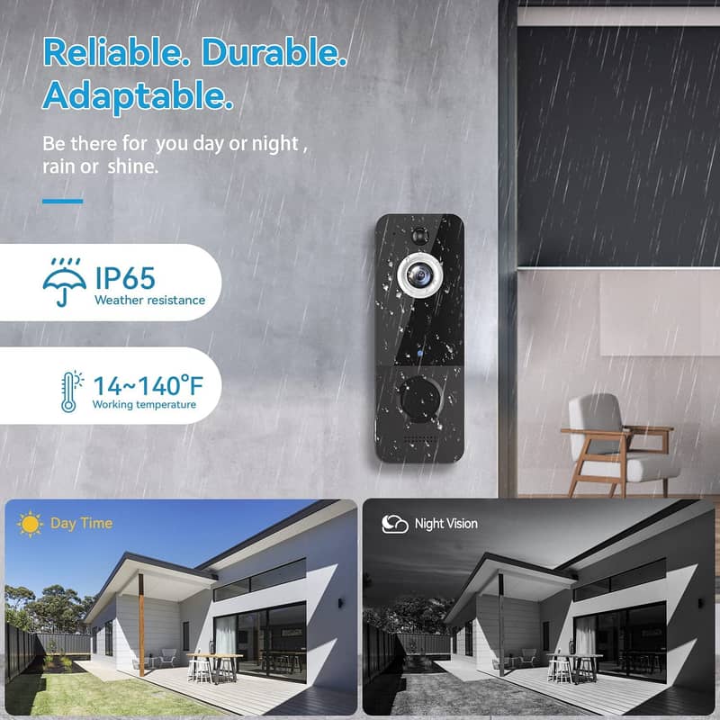 Video Doorbell Camera Wireless with Chime 9