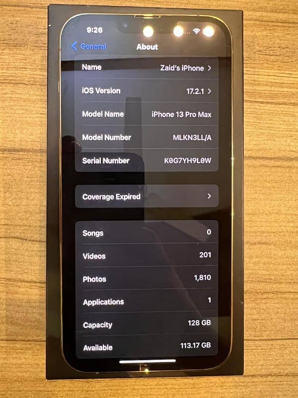 Iphone 13 Pro Max Gold 128GB 2