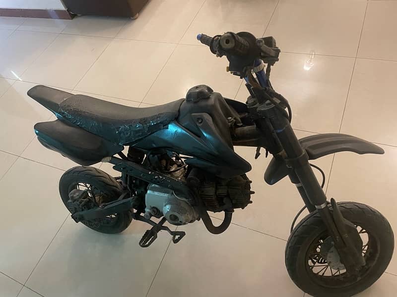 mini dirt bike 70cc self start not working condition 0