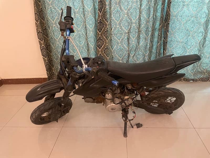 mini dirt bike 70cc self start not working condition 2