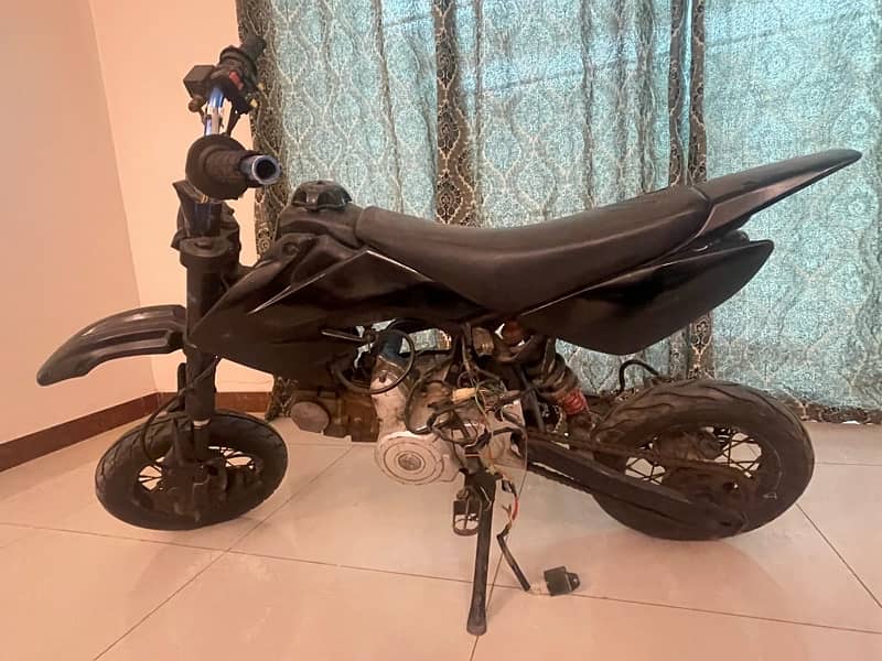 mini dirt bike 70cc self start not working condition 6