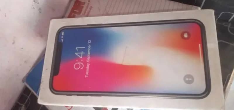 iPhone X 64 gb official pta approved with boxchrgeonly cal 03016519355 5