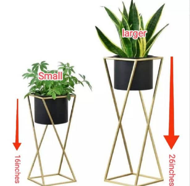 Planters Planters Pot Flower Stand 2 Metal Plant Flower Floor Stand 1