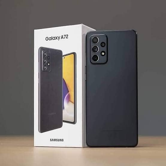 Samsung a72 black 8gb 128gb with box 0