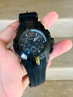 Cerruti 1881 Men’s Chronograph Black Sports Design Watch Original