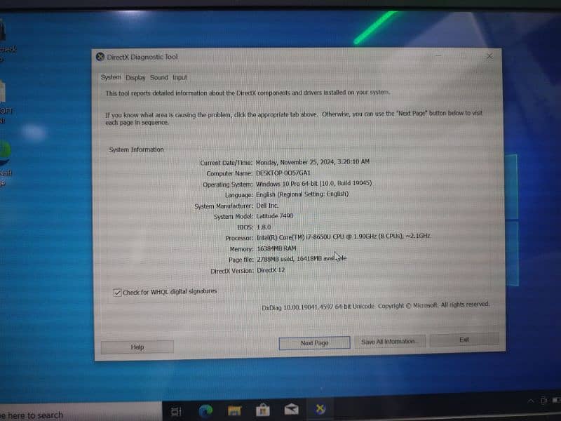 Dell 7490 i7 8th Gen 6