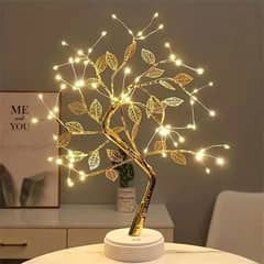 Tree Led Light Usb Table Lamp Adjustable Touch Switch