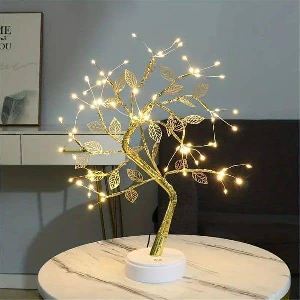 Tree Led Light Usb Table Lamp Adjustable Touch Switch 1