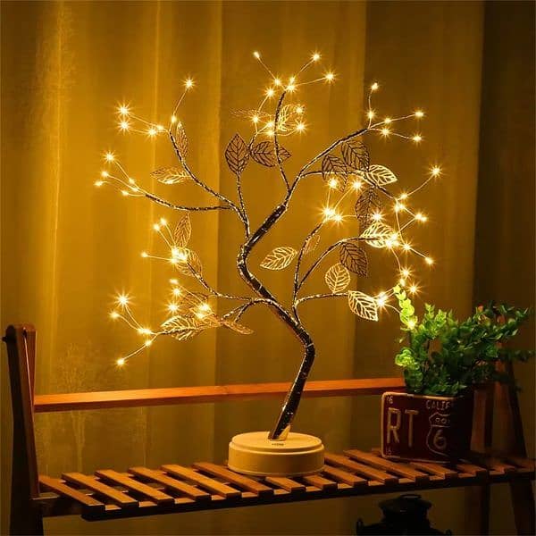 Tree Led Light Usb Table Lamp Adjustable Touch Switch 2