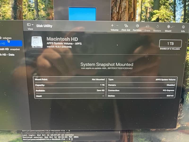 Macbook Pro 2019 i9 16inches display 32gbRam 1tb ssd 1