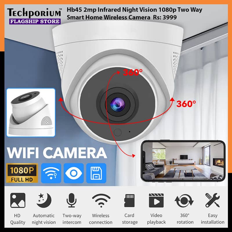 New Smart Wifi Cameras, HD 1080p Outdoor, For Home, Office Security 4