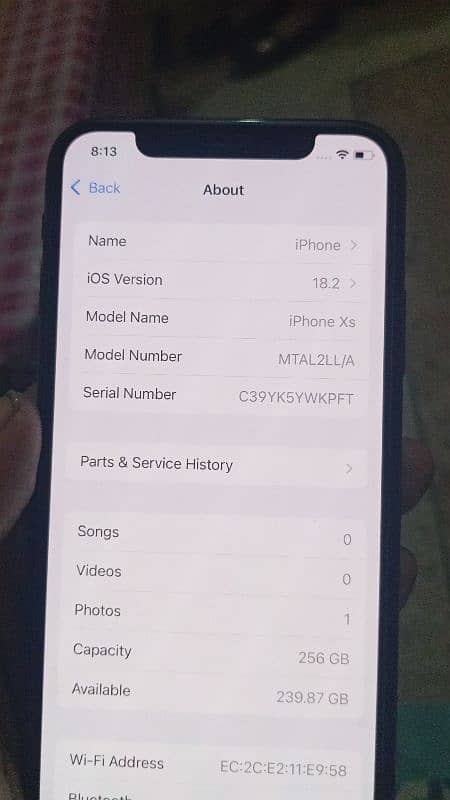 IPHONE XS 256 GB NON pta 2