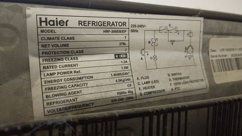 HAIER e-Star HRF-306EB/EP 0