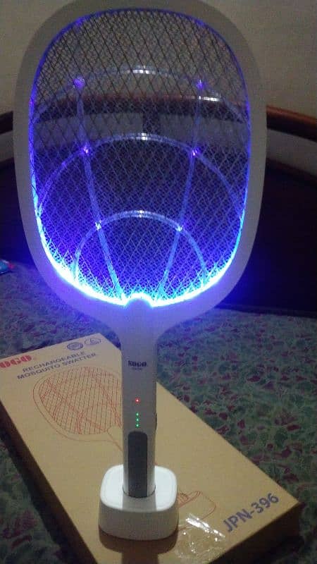 Sogo  Electric Mosquito Killer Racket 2 In 1 Led Flash Light 0