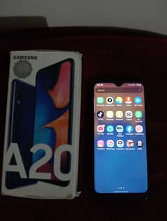 Samsung galaxy A20 mobile box 10by10 all ok no fault whatap03408735560