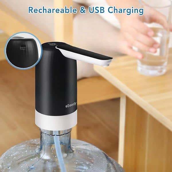 Water Dispenser For Bottle, Electricportable Rechargeable Water Pump 1