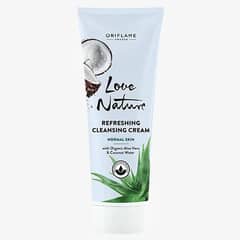 Love Nature Refreshing Cleansing Cream with Organic Aloe Vera & Coconu