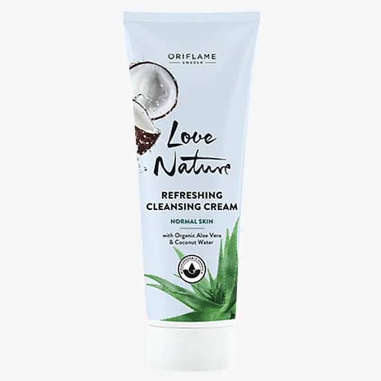 Love Nature Refreshing Cleansing Cream with Organic Aloe Vera & Coconu 0