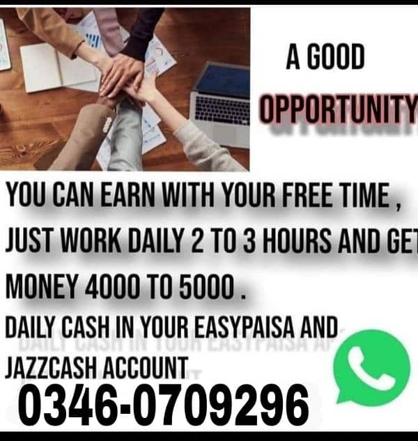 online job, part time job, typing work, work from home 0