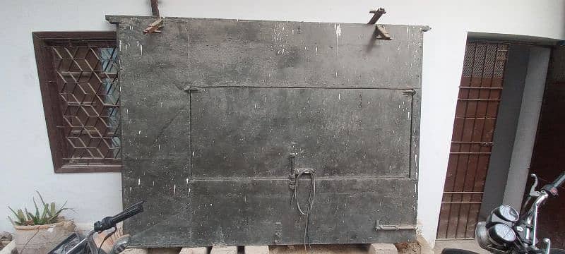 steel gate/door with heavy guage. size 12 x 7 1