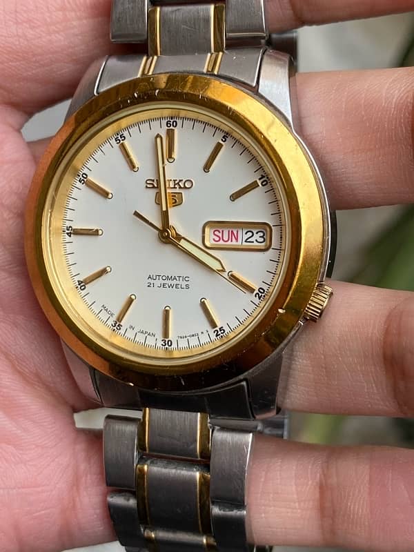 Seiko 5 two tone japan original 0