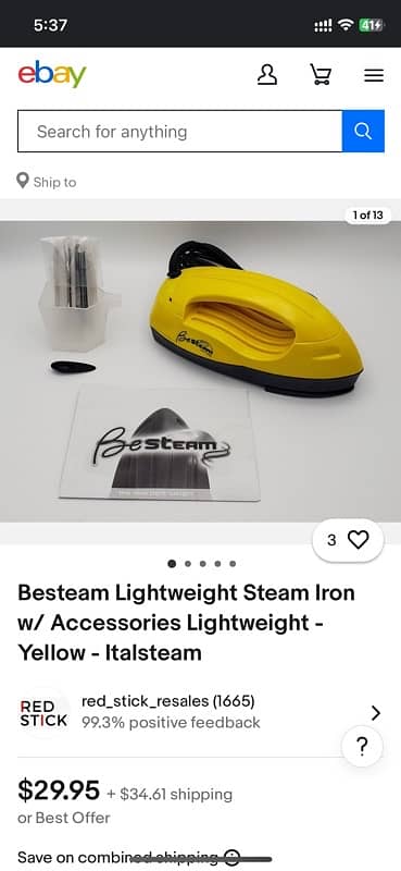 Besteam Orignal iron from italy 1