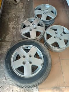 NEW ALLOY RIMS SIZE 13 EVERY & HIJET ORIGINAL JAPAN