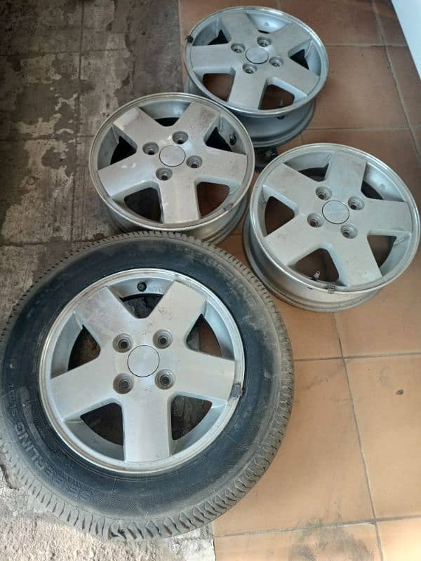 NEW ALLOY RIMS SIZE 13 EVERY & HIJET ORIGINAL JAPAN 3