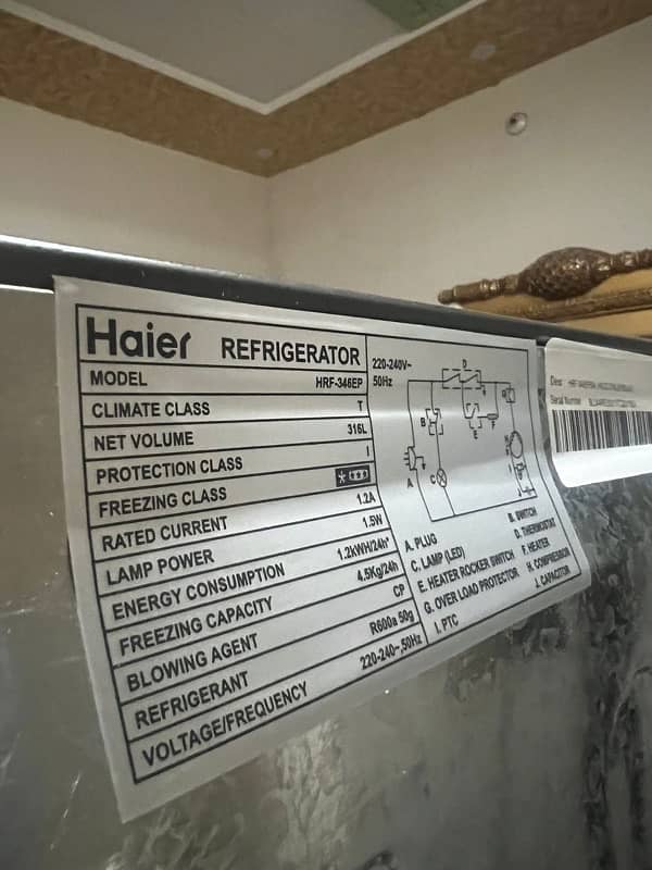 Haier Refrigerator HRF-346EP 2024 Model 10