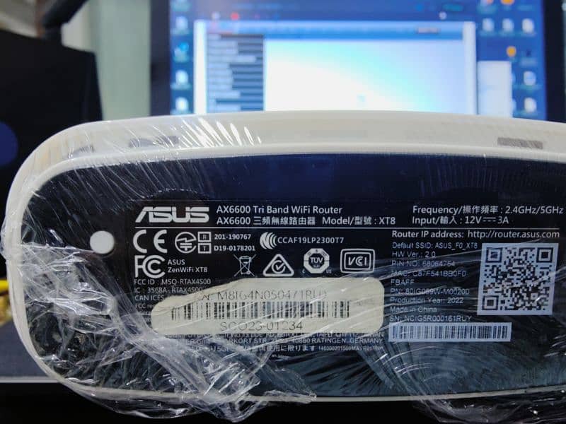 ASUS XT 8 WIFI 6 AX 66000 MESH  LONG RANGE MESH SYSTEM 2