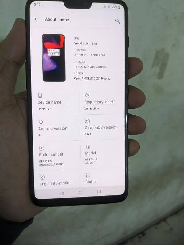 OnePlus 6 official PTA APPROVED 3