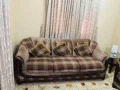 Wooden 7 Seater Sofa Set