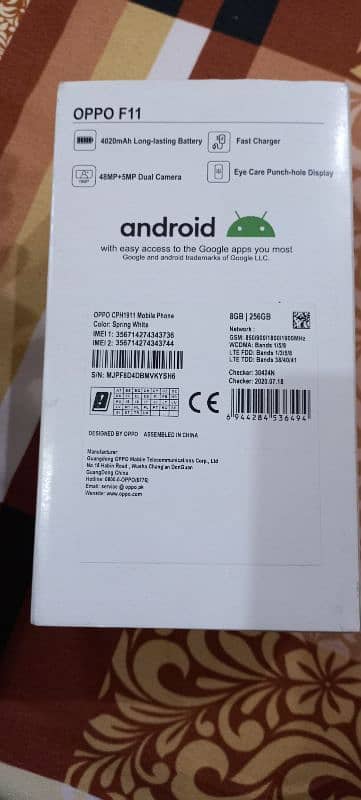 oppo f11 8gb ram 256gb rom 8