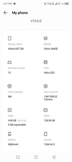 Infinix hot 20i Mobile sale and exchange