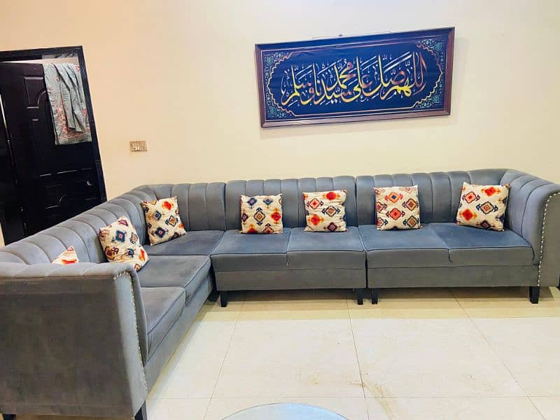 7 seater L shape sofa set 1