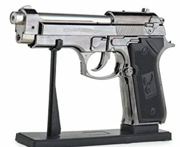 Metal 9MM Pistol Gun Shapped Cigarette Lighter 2