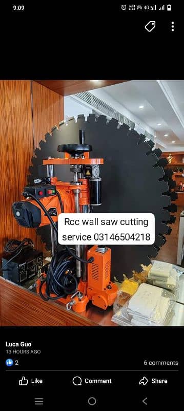 core cutting & wall saw cutting services 1