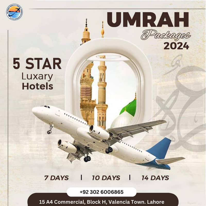 Limited time offer for 15 Days Ummrah Package only Rs 190,000 0