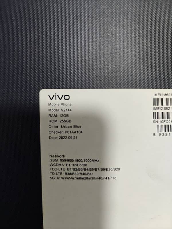 Vivo X80 12/256 for sale excellent condition 14