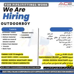 OUTDOOR WORKER REQUIRED