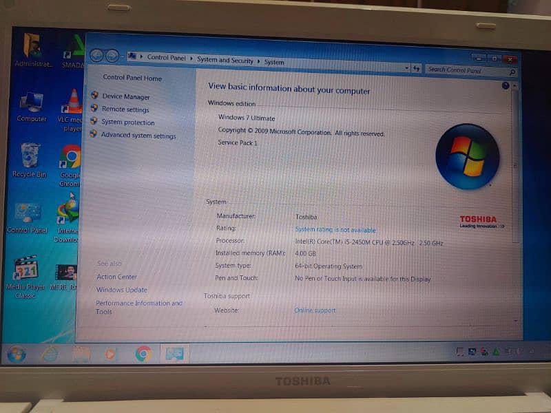 BRAND: TOSHIBA  PROCESSOR: 5TH GENERATION  CORE i-5 for Sale 6