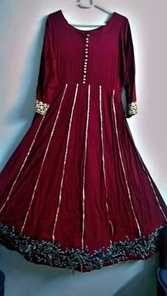 Maroon 2pc frock