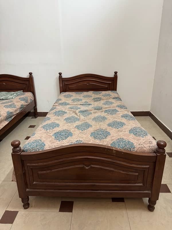 2 single wooden bed 5