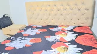 Double bed Wooden king size with/ without Spring mattress 8"