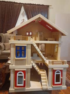 Wooden doll house